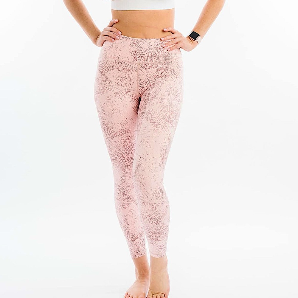 Pink Etching Light n Tight Hi-Rise 7/8 24” RC (8-10) ZYIA NWT 3087